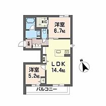 シャーメゾングレイス A0203 ｜ 福岡県久留米市長門石３丁目355-17（賃貸マンション2LDK・2階・59.91㎡） その2