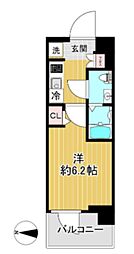 SHOKENResidence亀有 1Kの間取図画像