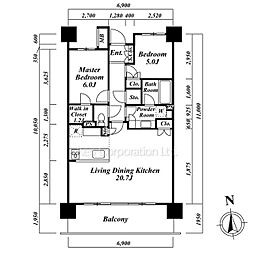 間取図画像 2LDK