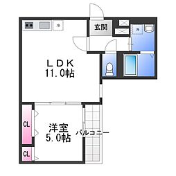 間取図画像 1LDK