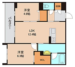 間取図画像 2LDK