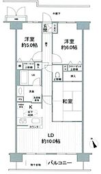 ダイアパレスライブシティ船橋 3LDKの間取図画像