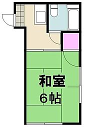 トップアイランドE 1Kの間取図画像