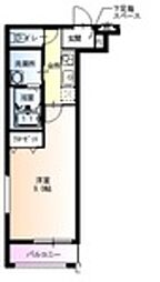 Osaka Metro中央線 深江橋駅 徒歩6分の賃貸アパート 3階1Kの間取り