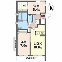 シャーメゾンラフィネ 204 ｜ 山形県山形市小白川町４丁目19-2（賃貸マンション2LDK・2階・58.55㎡） その2