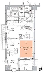 オーパスレジデンス目黒洗足 1階3LDKの間取り