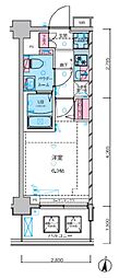 ジェノヴィア京成立石スカイガーデン 1Kの間取図画像