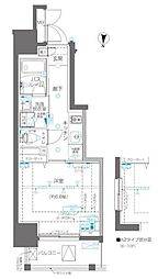 ZOOM錦糸町 1Kの間取図画像