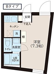 レピュア落合南長崎駅前 5階1Kの間取り