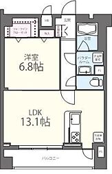 Colline池田山 1LDKの間取図画像