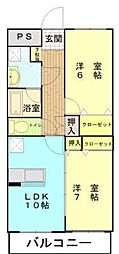 ソフィア 2LDKの間取図画像