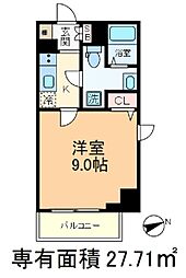 JR京浜東北・根岸線 王子駅 徒歩6分の賃貸マンション 7階1Kの間取り