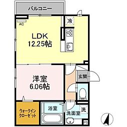 GOLDEN RINGS 12 3階1LDKの間取り