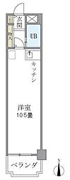 シルクロード・ビル ワンルームの間取図画像