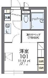レオパレスストリートハウス 1Kの間取図画像