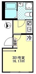 Grip羽田 1Kの間取図画像