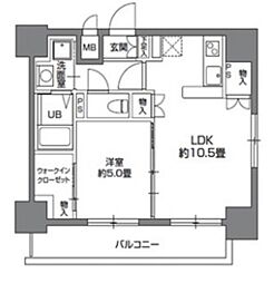 間取図画像 1LDK
