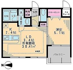 イーストポイント中野 1LDKの間取図画像