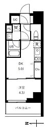 台東区三筋1丁目マンション 1DKの間取図画像