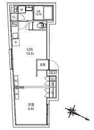 MAXIV CITY板橋区役所前 1LDKの間取図画像