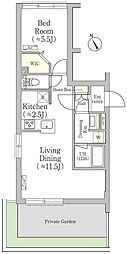 アビティ下高井戸 1LDKの間取図画像