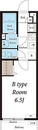 リブリ・テラ 1Kの間取図画像