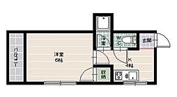 ビラプリンセスジギョウ-b 1Kの間取図画像