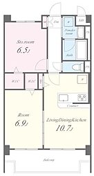 久 1SLDKの間取図画像