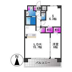 ラ・フェリーチェ今里 2LDKの間取図画像