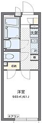 CLEINOアナベル 1Kの間取図画像