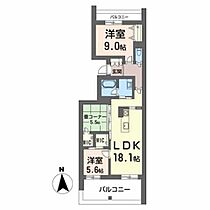 表参道グレイスＫ A0302 ｜ 熊本県熊本市中央区北千反畑町4-8（賃貸マンション3LDK・3階・85.85㎡） その2