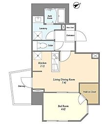 Ｅｓｐｏｉｒ三田 2階1LDKの間取り