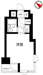 クリオ阪東橋壱番館 1Kの間取図画像