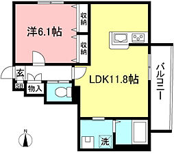 間取図画像 1LDK