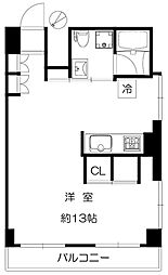 五反田コーポビアネーズ 1Kの間取図画像