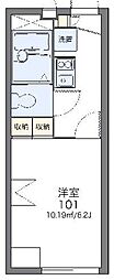 レオパレスフォレスト 1Kの間取図画像