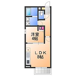 ニーギルボンラ 1LDKの間取図画像