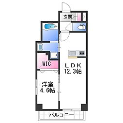 ＮＥＸＴＡＧＥ吉田 7階1LDKの間取り