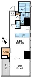 プロスペクトKALON三ノ輪 1LDKの間取図画像