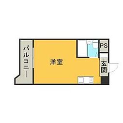 メゾン・ド・ミラージュ ワンルームの間取図画像