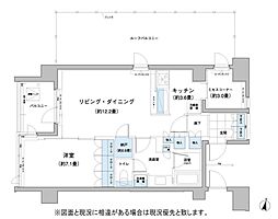 ガーデニエール砧レジデンス 9階1SLDKの間取り
