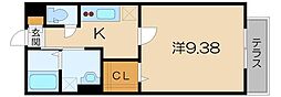 エクセルR・K 1Kの間取図画像