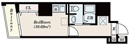 CourtTower新横浜 ワンルームの間取図画像
