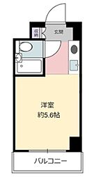 サクセスウェーブ ワンルームの間取図画像