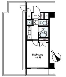 セジョリ田園調布 1Kの間取図画像