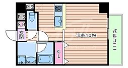 パレス東洋豊里2 ワンルームの間取図画像