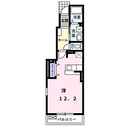 ＯＷＬ（アウル）−III 1階ワンルームの間取り