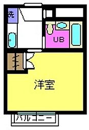 東京メトロ東西線 葛西駅 徒歩7分の賃貸アパート 1階1Kの間取り