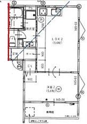 Osaka Metro今里筋線 井高野駅 徒歩2分の賃貸アパート 3階1LDKの間取り