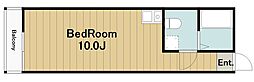 ビューティフルデイズ小山 ワンルームの間取図画像